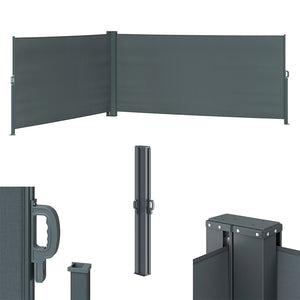 OK-Living Tenda laterale Antracite 300 x 160 cm