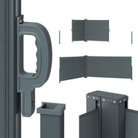 OK-Living Tenda laterale Antracite 300 x 160 cm