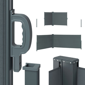 OK-Living Tenda laterale Antracite 300 x 160 cm