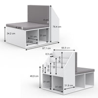 Vicco Libreria bambini Bianco 97.1 x 78.4 cm