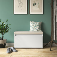 Vicco Panca scarpiera da ingresso Bianco 80 x 45 cm