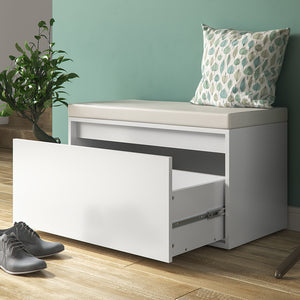 Vicco Panca scarpiera da ingresso Bianco 80 x 45 cm