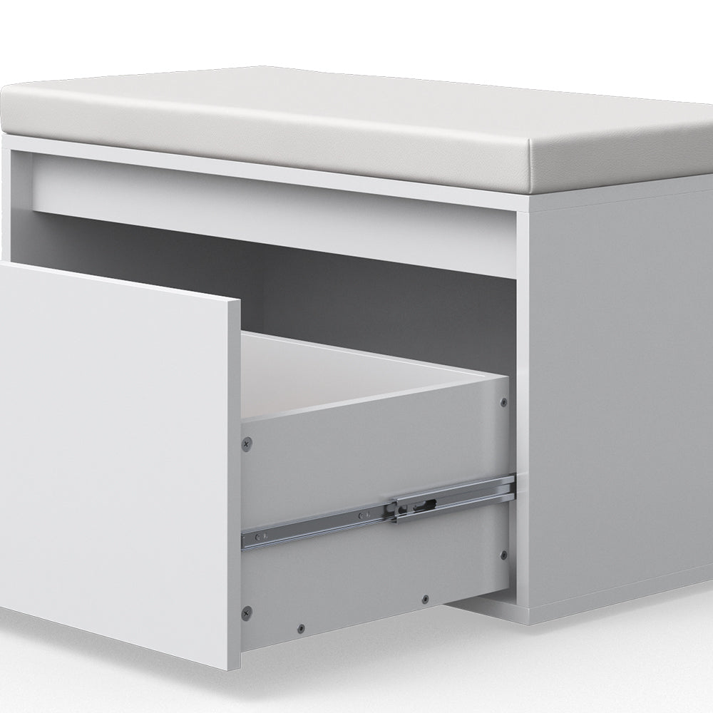 Vicco Panca scarpiera da ingresso Bianco 80 x 45 cm