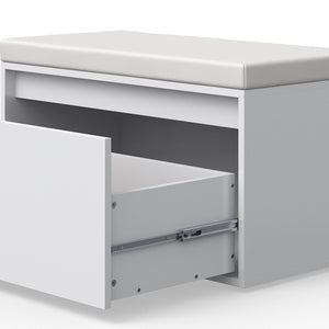 Vicco Panca scarpiera da ingresso Bianco 80 x 45 cm