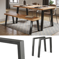 Vicco Gambe per tavolo Nero 75 x 72 cm A forma di U