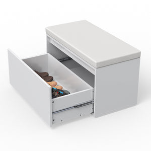 Vicco Panca scarpiera da ingresso Bianco 80 x 45 cm