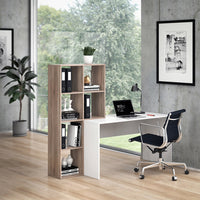 Vicco Scrivania con ripiani Bianco/Sonoma 166.8 x 59 cm