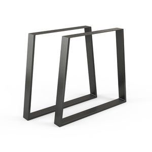 Vicco Gambe per tavolo Nero 80 x 72 cm Trapezoidale
