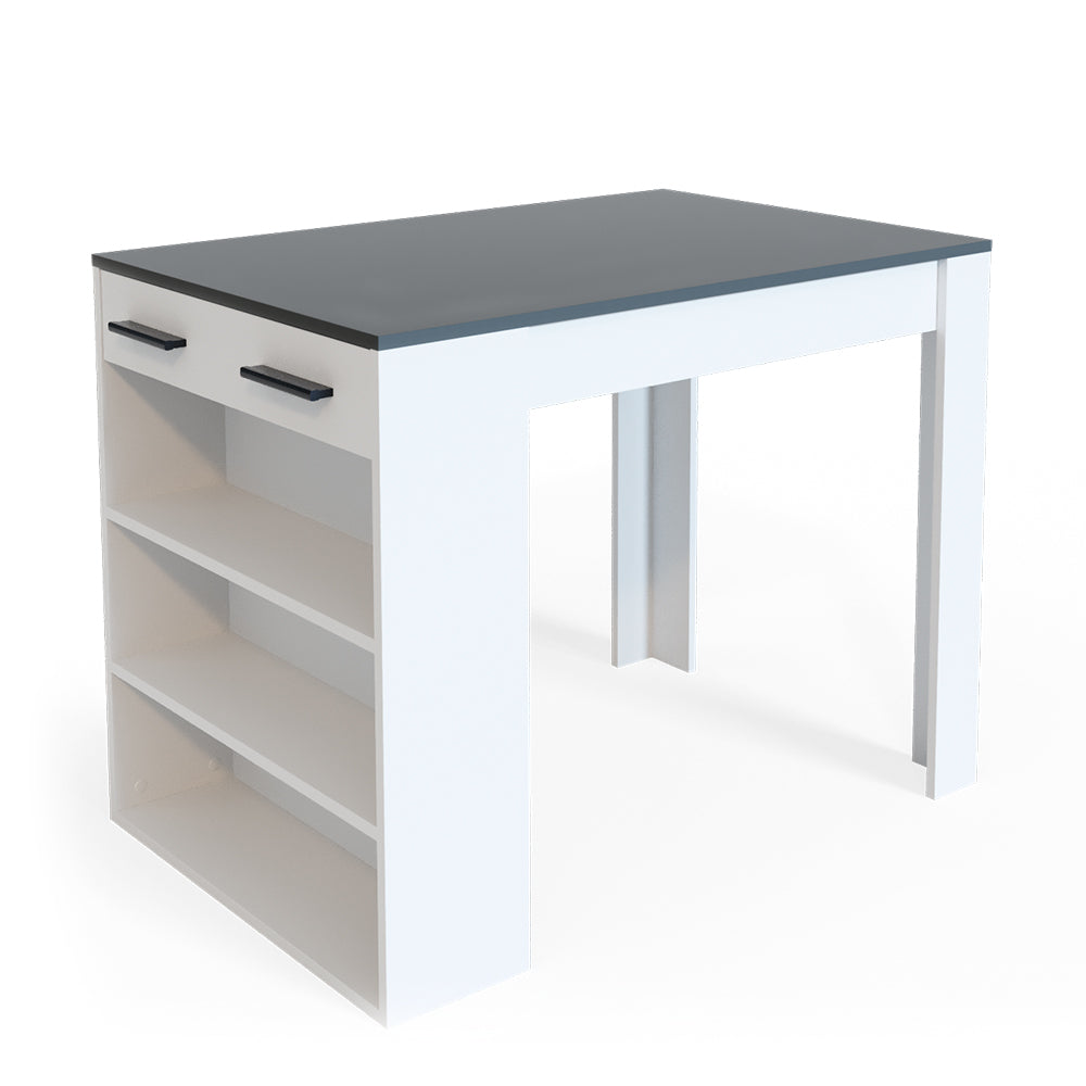 Vicco Tavolo da pranzo Antracite/bianco 67 x 100 cm