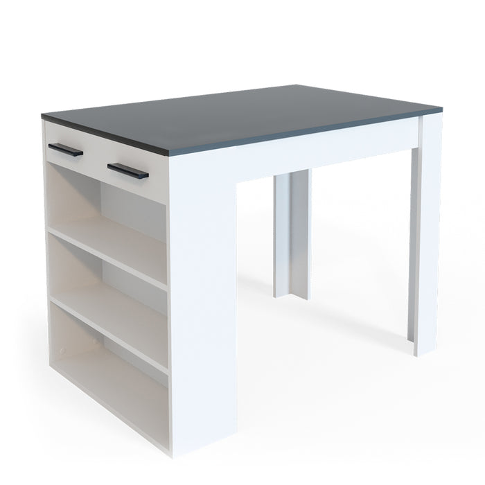 Vicco Tavolo da pranzo Antracite/bianco 67 x 100 cm