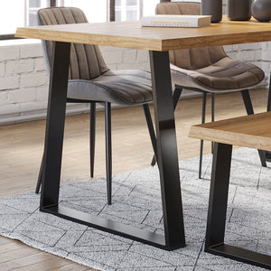 Vicco Gambe per tavolo Nero 80 x 72 cm Trapezoidale