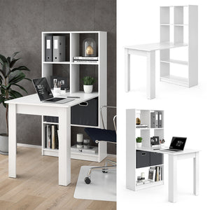 Vicco Scrivania con ripiani Bianco 70 x 122 cm