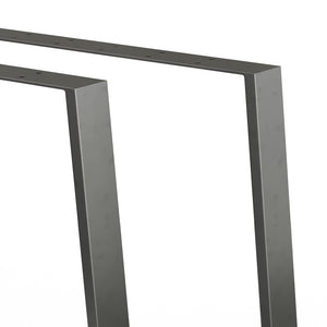Vicco Gambe per tavolo Nero 80 x 72 cm Trapezoidale