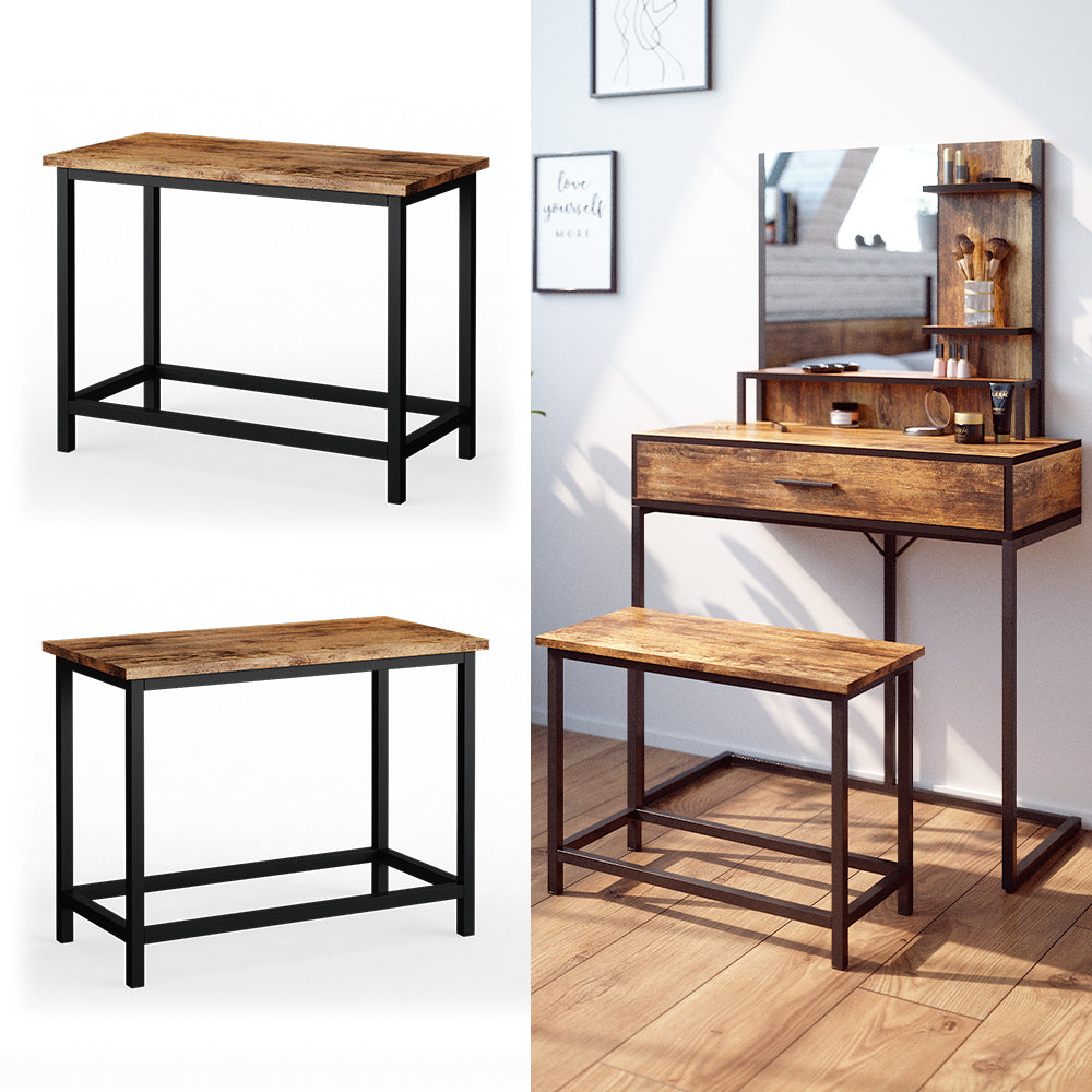 Vicco Panca Legno antico 60 cm per tavolo da toeletta