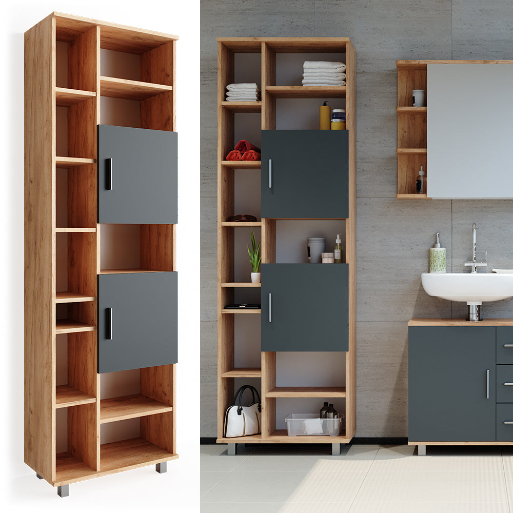 Vicco Mobile bagno alto Quercia dorata 60 x 190 cm