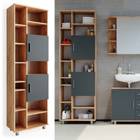 Vicco Mobile bagno alto Quercia dorata 60 x 190 cm