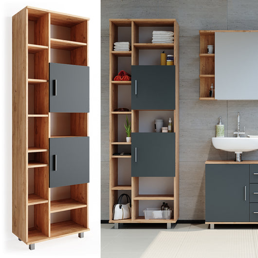 Vicco Mobile bagno alto Quercia dorata 60 x 190 cm