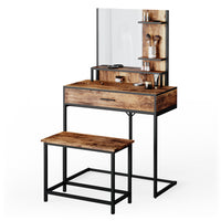 Vicco Panca Legno antico 60 cm per tavolo da toeletta