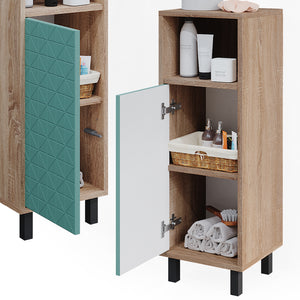 Vicco Mobiletto bagno Verde menta 30 x 87.2 cm