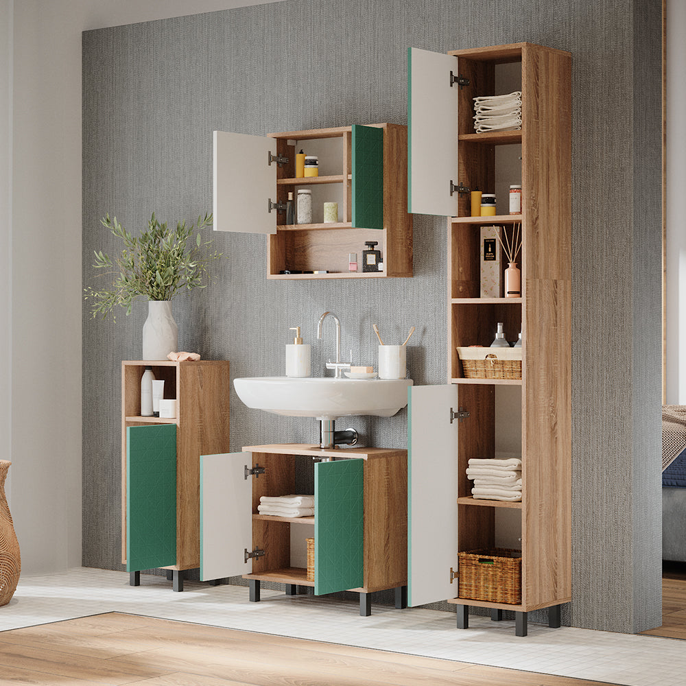 Vicco Mobile bagno alto Verde menta 30 x 190.3 cm