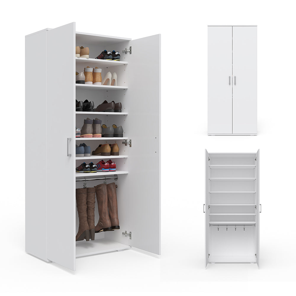 Vicco Mobile porta scarpe Bianco 80 x 178 cm