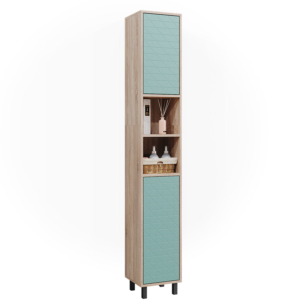 Vicco Mobile bagno alto Verde menta 30 x 190.3 cm