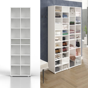 Vicco Mobile porta scarpe Bianco 54.2 x 183.3 cm 14 scomparti
