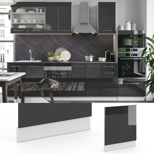 Vicco Pannello frontale Antracite lucido 60 cm , PL Rovere