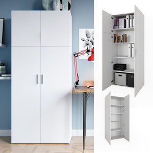 Vicco Scaffale per file Bianco 80 x 182.4 cm