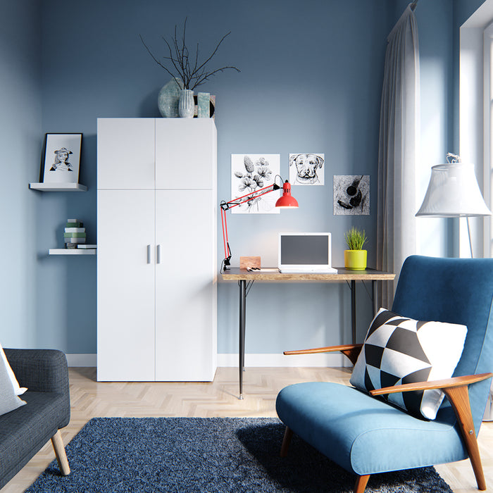 Vicco Scaffale per file Bianco 80 x 182.4 cm