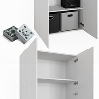 Vicco Scaffale per file Bianco 80 x 182.4 cm