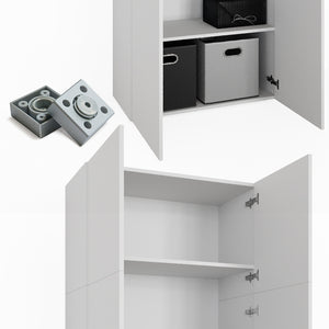 Vicco Scaffale per file Bianco 80 x 182.4 cm