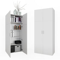 Vicco Scaffale per file Bianco 80 x 182.4 cm