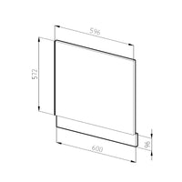 Vicco Pannello frontale Bianco 60 cm , PL Marmo