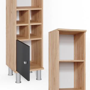 Vicco Mobiletto bagno Antracite 30 x 130.6 cm porta piccola