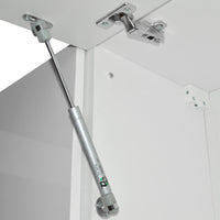 Vicco Cucina angolare completa Bianco/bianco lucido 187 x 167 cm , PL Marmo