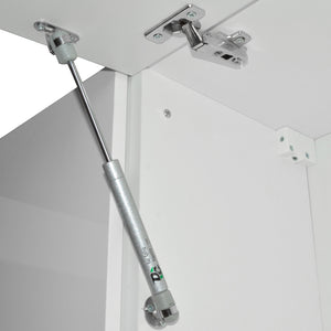 Vicco Cucina angolare completa Bianco/bianco lucido 187 x 167 cm , PL Marmo