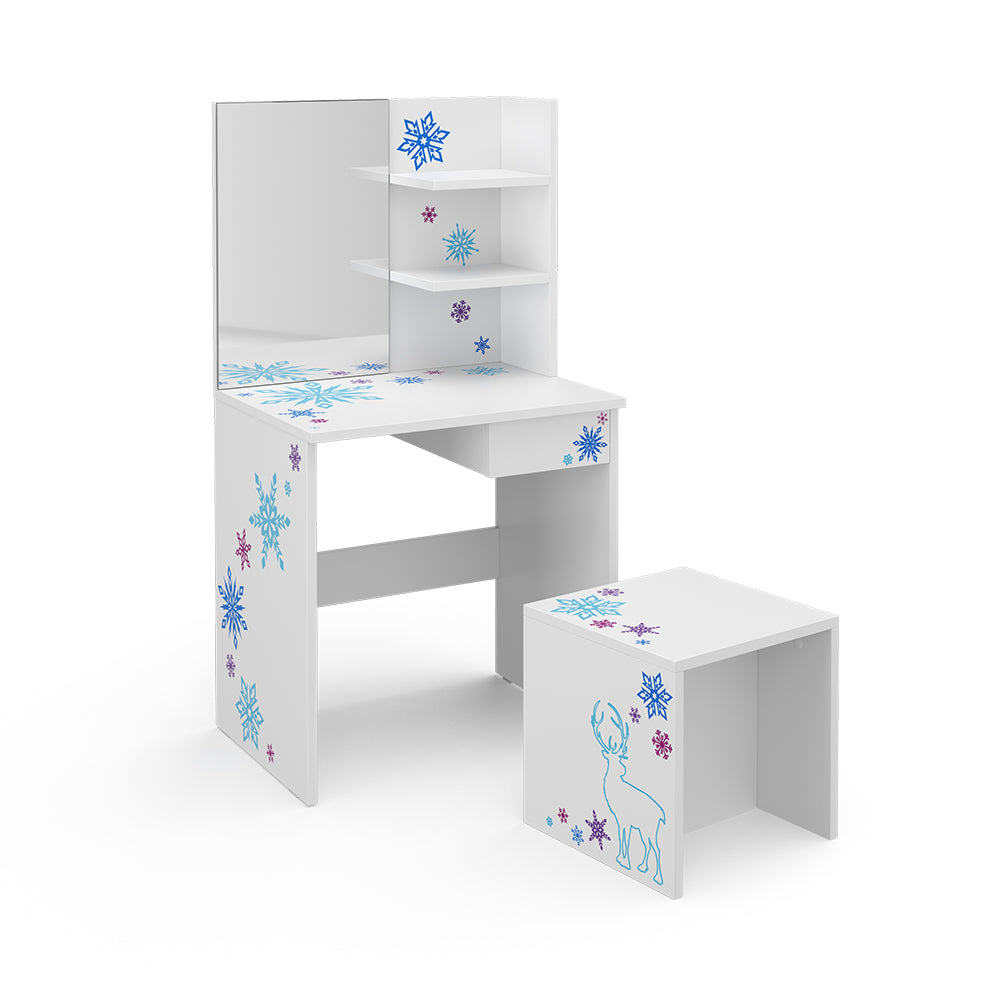 Vicco Tavolino da toilette per bambini Bianco 54.8 cm