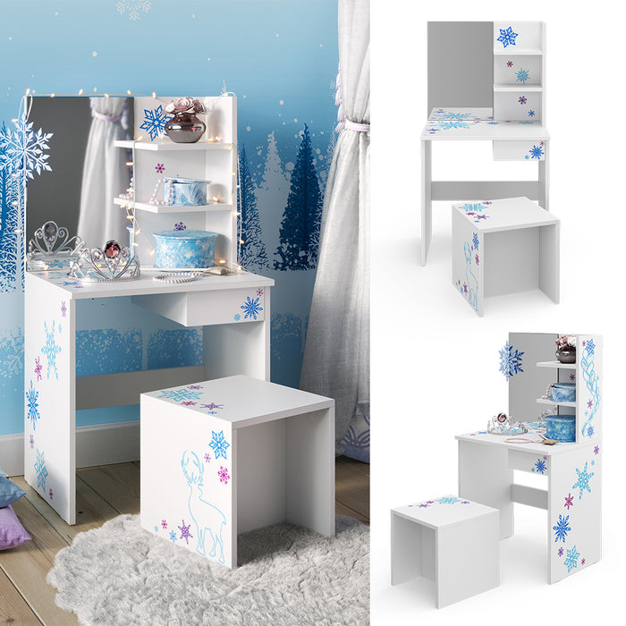 Vicco Tavolino da toilette per bambini Bianco 54.8 cm