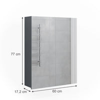Vicco Specchio contenitore bagno Antracite 60 x 77 cm