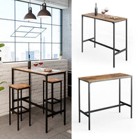 Vicco Tavolo bar alto Legno antico 120 x 50 cm