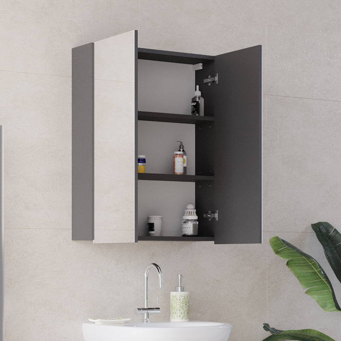 Vicco Specchio contenitore bagno Antracite 60 x 77 cm