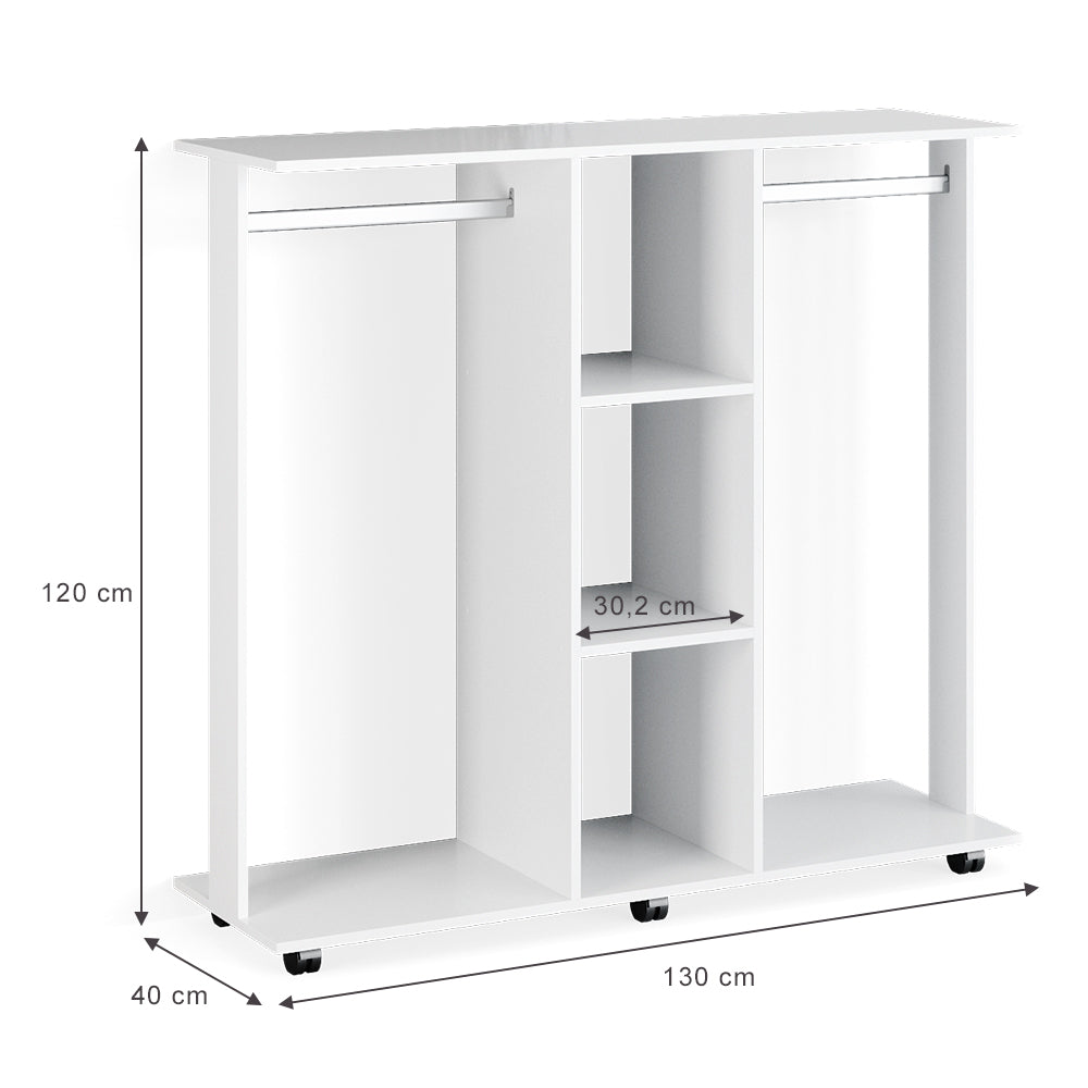 Vicco  Armadio  multifunzione  Bianco  130 x 120 cm