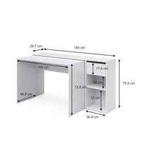 Vicco Scrivania Bianco 145 x 46.4 cm