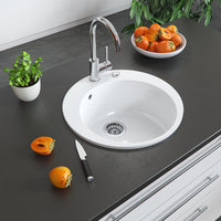Bergström Lavello da cucina Bianco 50.5 x 50.5 cm Rotondo