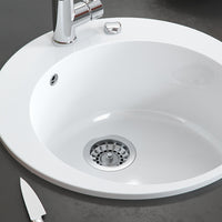 Bergström Lavello da cucina Bianco 50.5 x 50.5 cm Rotondo