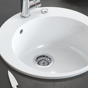 Bergström Lavello da cucina Bianco 50.5 x 50.5 cm Rotondo