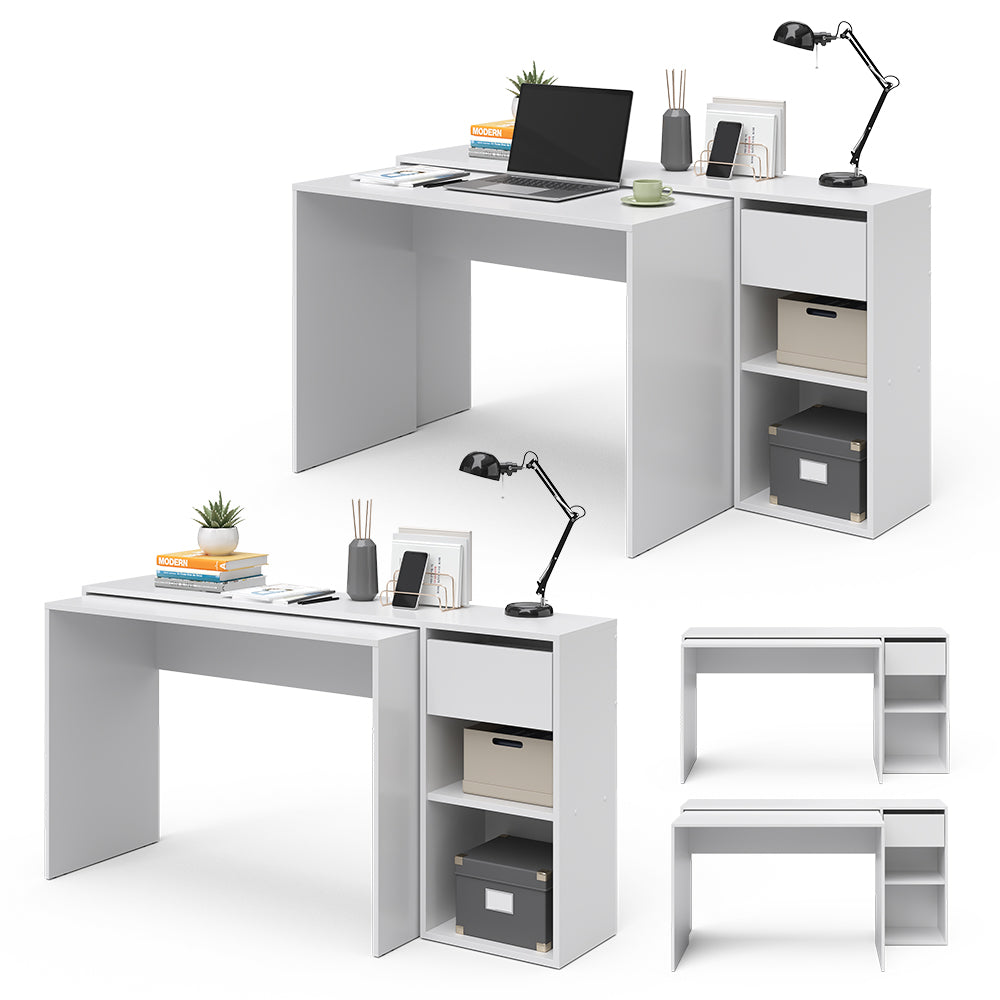 Vicco Scrivania Bianco 145 x 46.4 cm