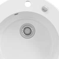 Bergström Lavello da cucina Bianco 50.5 x 50.5 cm Rotondo