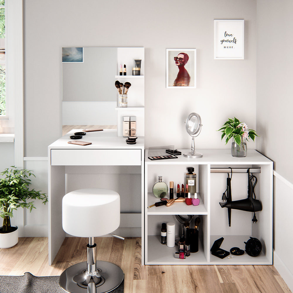 Vicco Cassettiera da toilette Bianco 80.1 x 65 cm